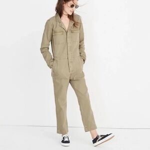 Madewell Coverall Jumpsuit Green Large